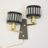 Vintage Black Wall lamp with 2 light points