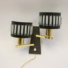 Vintage Black Wall lamp with 2 light points