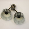 Vintage Black Wall lamp with 2 light points