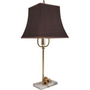 Art Deco gilt bronze dog lamp, golden retriever, 1930`s ca, French