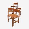 chairs in elm and leather