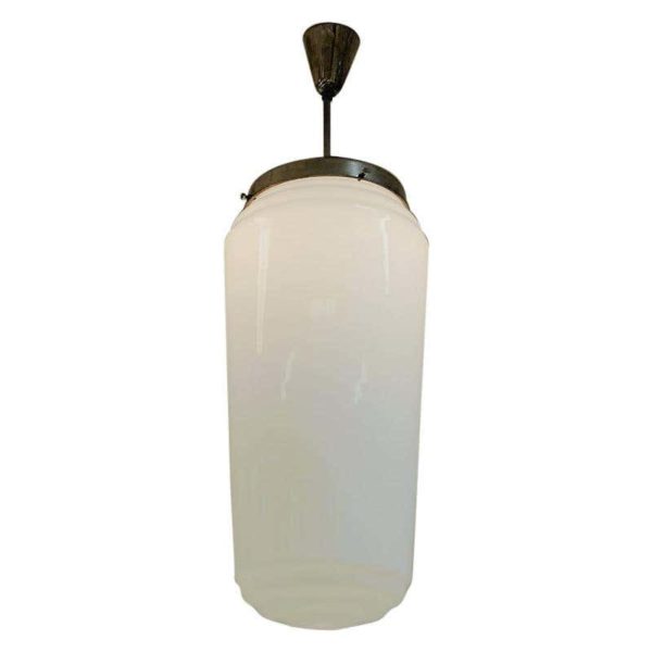 Large and lovely White Industry Lamp 1940/50s - Scandinavia