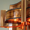 Danish Copper ceiling lamp by Holm Sørensen 1960s Danish Copper ceiling lamp by Holm Sørensen 1960s