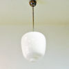 Opaline glass pendant by Pukeberg Glassverk, Sweden 1940s