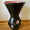 PINK and BLACK Glazed Ceramic VASE
