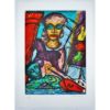 Malcolm Morley print Trojan Calvacade from the Odysseys of Enoch Suite, 1986 American