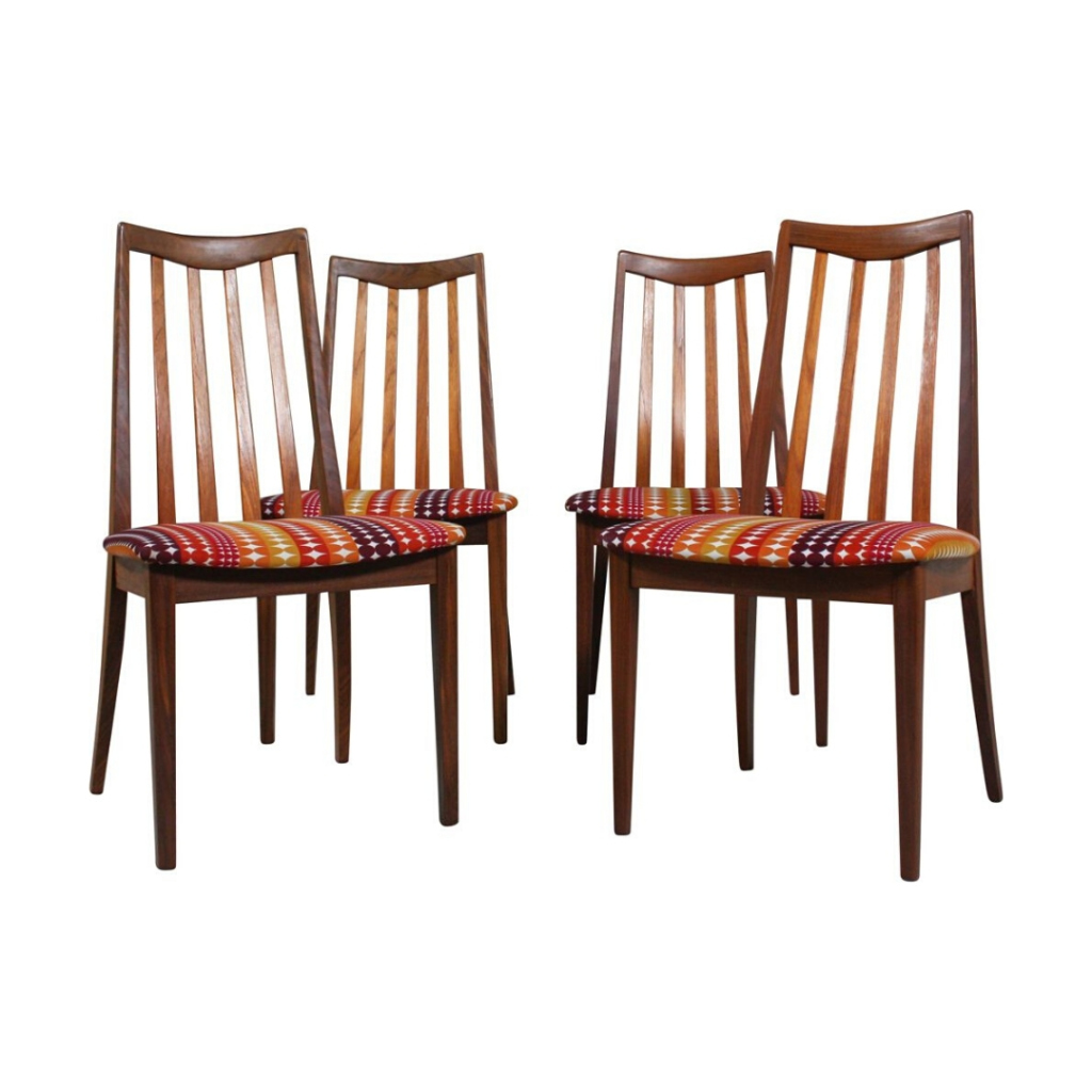 Set of 4 vintage dining chairs by Gplan, 1960s