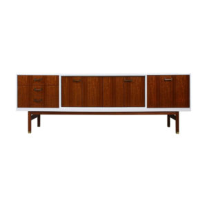 White Lacquered Long Sideboard, 1960’s
