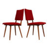 Art Deco chairs, 2 pcs, original good condition, 60s