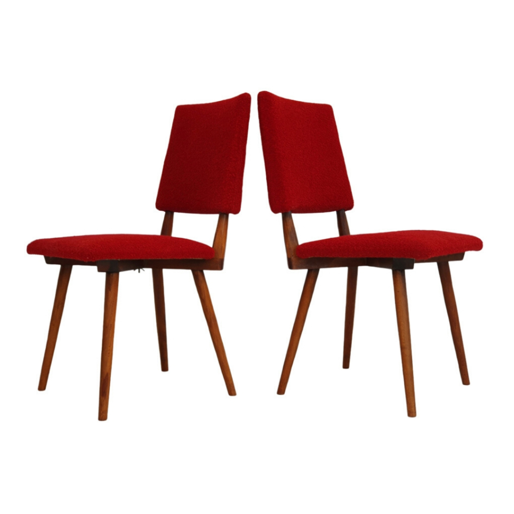 Art Deco chairs, 2 pcs, original good condition, 60s