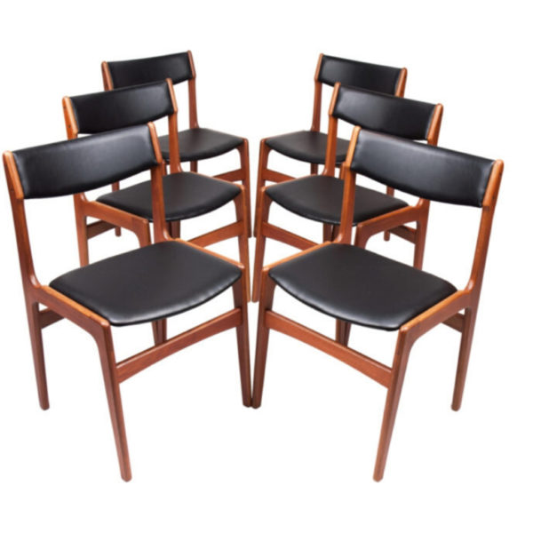 Teak danish dining chairs by Erik Buch from 1960s, set of 6 Teak danish dining chairs by Erik Buch from 1960s, set of 6