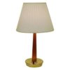 Teak and brass Table lamp by Hans Bergström for Asea, Sweden 1940s