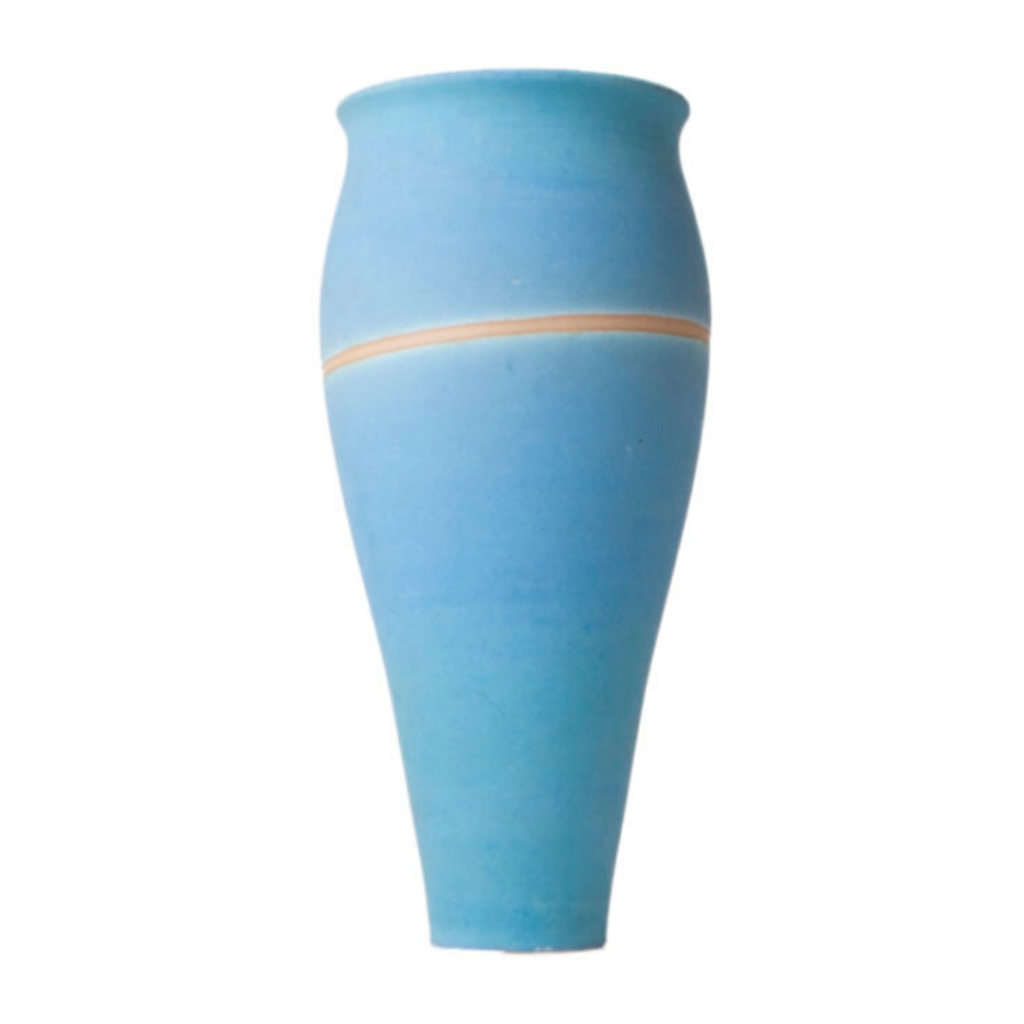 English 1960s Tall Blue Vase