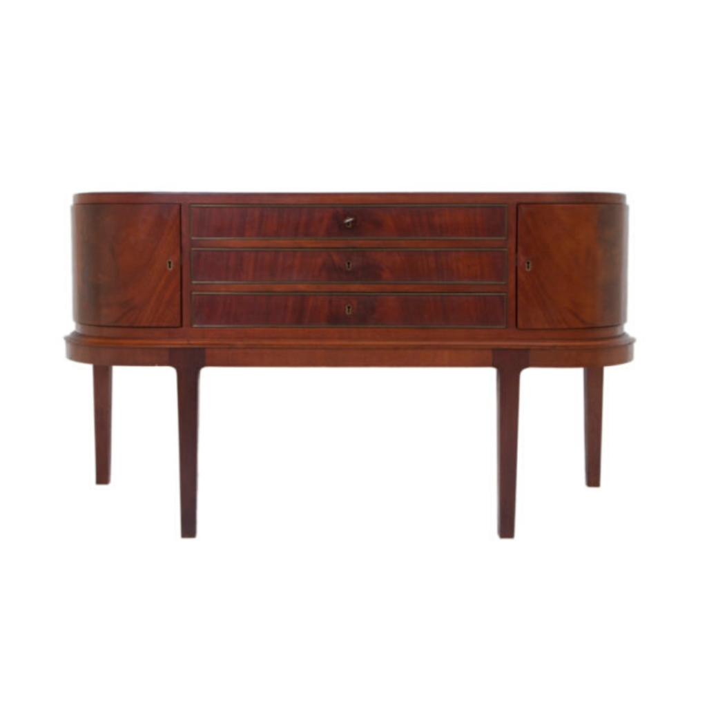 Danish 1940s Sideboard with Rounded Doors