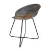 Armchair made of old tractor seat, 50s, metal, original colour