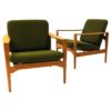 Danish Midcentury easy chairs Èk` by Illum Wikkelsø for Niels Eilersen 1960s