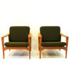 Danish Midcentury easy chairs Èk` by Illum Wikkelsø for Niels Eilersen 1960s