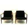 Vintage teak armchair pair by Hartmut Lohmeyer 1950s, Germany Vintage teak armchair pair by Hartmut Lohmeyer 1950s, Germany