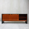 Danish Teak & Black Sideboard, 1970s