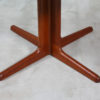 Round Danish Teak & White Dining Table, 1960s