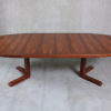 Oval Danish Rosewood Dining Table from Skovby, 1960s