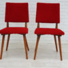 Art Deco chairs, 2 pcs, original good condition, 60s