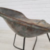 Armchair made of old tractor seat, 50s, metal, original colour
