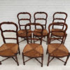 6 pcs, Original Danish country style chairs, 50s