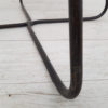 Armchair made of old tractor seat, 50s, metal, original red/brown colour