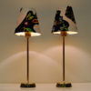 Swedish pair of Brass Table Lamps by Sonja Katzin for ASEA 1950s