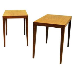 Danish Teak sidetables by Severin Hansen 1950`s