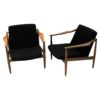 Vintage teak armchair pair by Hartmut Lohmeyer 1950s, Germany Vintage teak armchair pair by Hartmut Lohmeyer 1950s, Germany