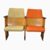Mid Century Hungarian Cinema Seats, Circa 1950s / 2 St