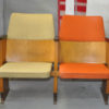Mid Century Hungarian Cinema Seats, Circa 1950s / 2 St