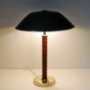 Brass and leather tablelamp by NK 1940`s - Sweden