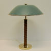 Brass and leather tablelamp by NK 1940`s - Sweden