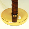 Brass and leather tablelamp by NK 1940`s - Sweden