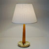 Teak and brass Table lamp by Hans Bergström for Asea, Sweden 1940s