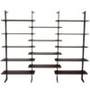 1950s Italian Ignazio Gardella Brass & Mahogany Bookcase 1950s Italian Ignazio Gardella Brass & Mahogany Bookcase