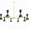 1960 Stilnovo Style Italian Diabolo Chandelier 1960 Stilnovo Style Italian Diabolo Chandelier