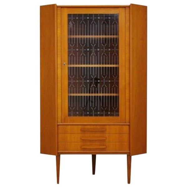 Corner cabinet teak, Danish design, 60's