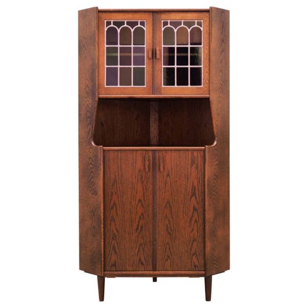 Corner cabinet oak, Danish design, 60's
