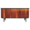 Mahogany cabinet, Polish design, 80s