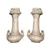 ROYAL DUX: pair of Art Nouveau 1900 era vases