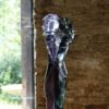 Giant Murano Art Glass Maestro Rosin Lovers Sculpture, Italy