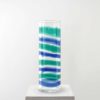 Giant Studio Venini Vase with Polychrome Stripes Venini, Production of 1998 Giant Studio Venini Vase with Polychrome Stripes Venini, Production of 1998