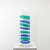Giant Studio Venini Vase with Polychrome Stripes Venini, Production of 1998 Giant Studio Venini Vase with Polychrome Stripes Venini, Production of 1998