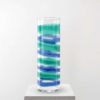 Giant Studio Venini Vase with Polychrome Stripes Venini, Production of 1998 Giant Studio Venini Vase with Polychrome Stripes Venini, Production of 1998