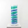 Giant Studio Venini Vase with Polychrome Stripes Venini, Production of 1998 Giant Studio Venini Vase with Polychrome Stripes Venini, Production of 1998