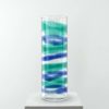 Giant Studio Venini Vase with Polychrome Stripes Venini, Production of 1998 Giant Studio Venini Vase with Polychrome Stripes Venini, Production of 1998